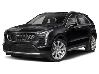 red 2021 cadillac xt4 front left angle view