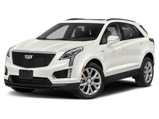 white 2022 cadillac xt5 front left angle view