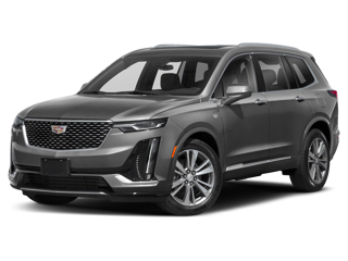 grey 2022 cadillac xt6 front left angle view