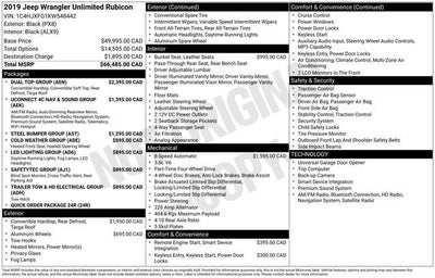 2019 Jeep Wrangler Unlimited Rubicon