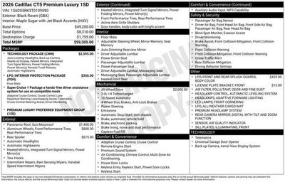 2026 Cadillac CT5 Premium Luxury