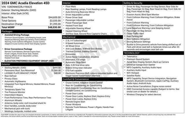 2024 GMC Acadia Elevation