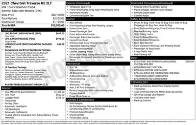 2021 Chevrolet Traverse RS