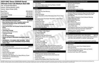 2025 GMC Sierra 2500 HD Denali Ultimate