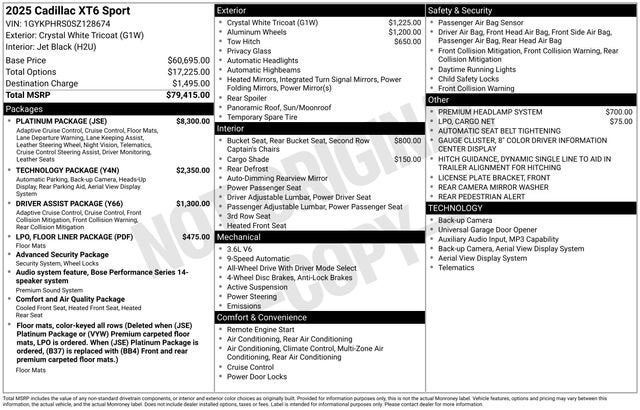 2025 Cadillac XT6 Sport