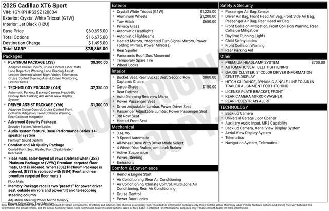 2025 Cadillac XT6 Sport