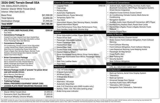 2026 GMC Terrain Denali