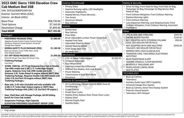 2023 GMC Sierra 1500 Elevation
